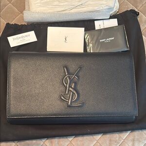 Saint Laurent Blue Saint Laurent Clutch